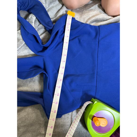 NWT Lulu’s Head to Cocktail Hour Royal Blue Halter Neck Maxi Dress Size Small - Picture 6 of 9